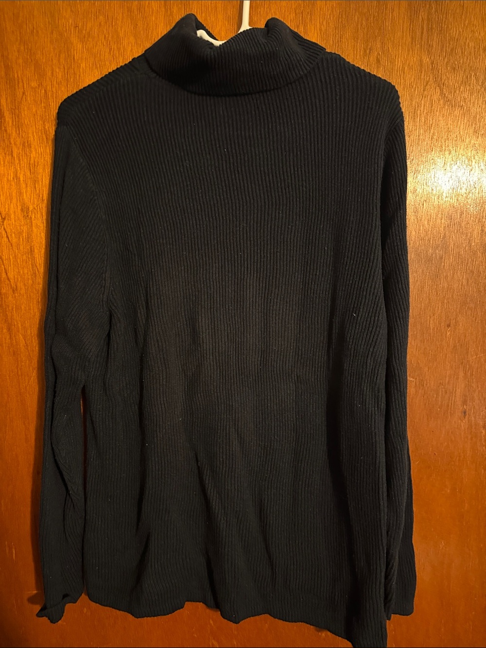 croft & barrow Black Ribbed Turtleneck Sweater